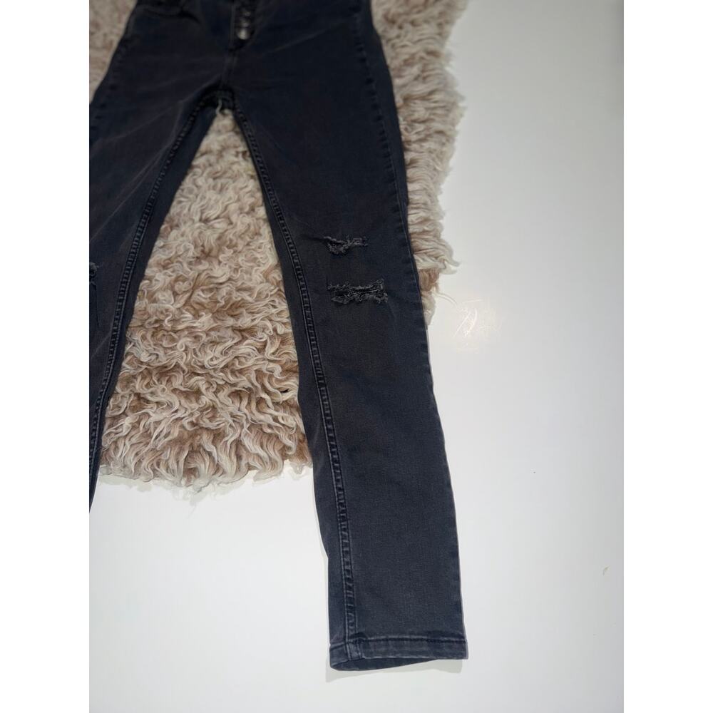 We are free women’s button zipper distressed skinny jeans - Picture 3 of 16